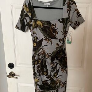 GUESS Floral Gray Dress